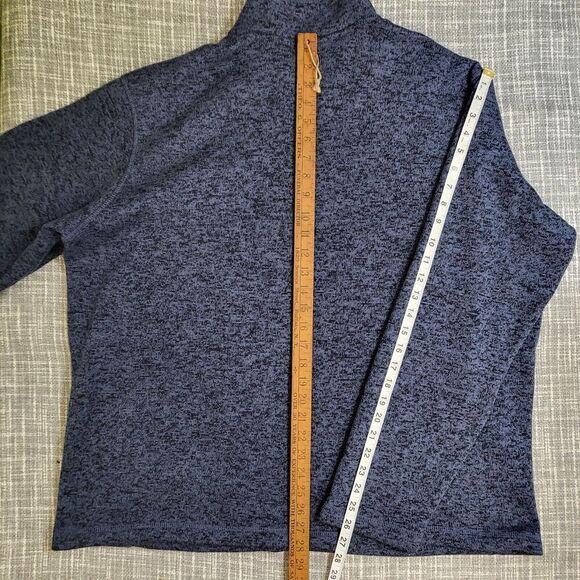 Eddie Bauer Convector 1/2 Zip Sweater Pullover Jacket Blue Heather Men's XL - Picture 8 of 10